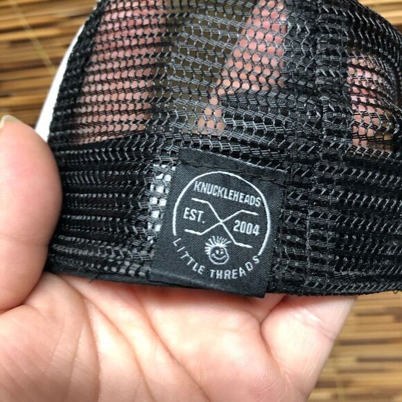 Knuckleheads Extra Small (XS) Infant Trucker Mesh Snap Back Hat Kiss Me I'm a Kn - Picture 6 of 6